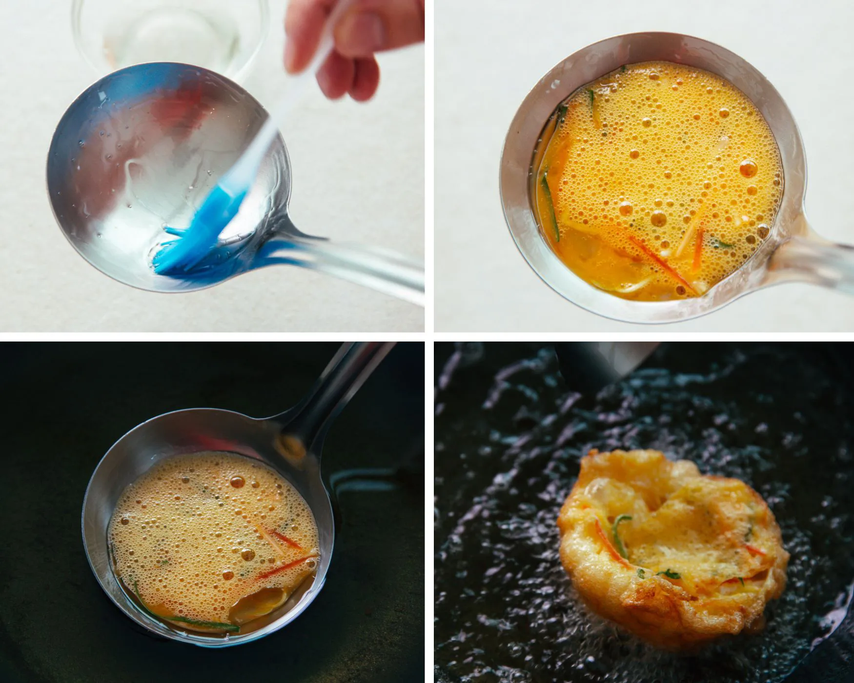 deep-fry egg foo young