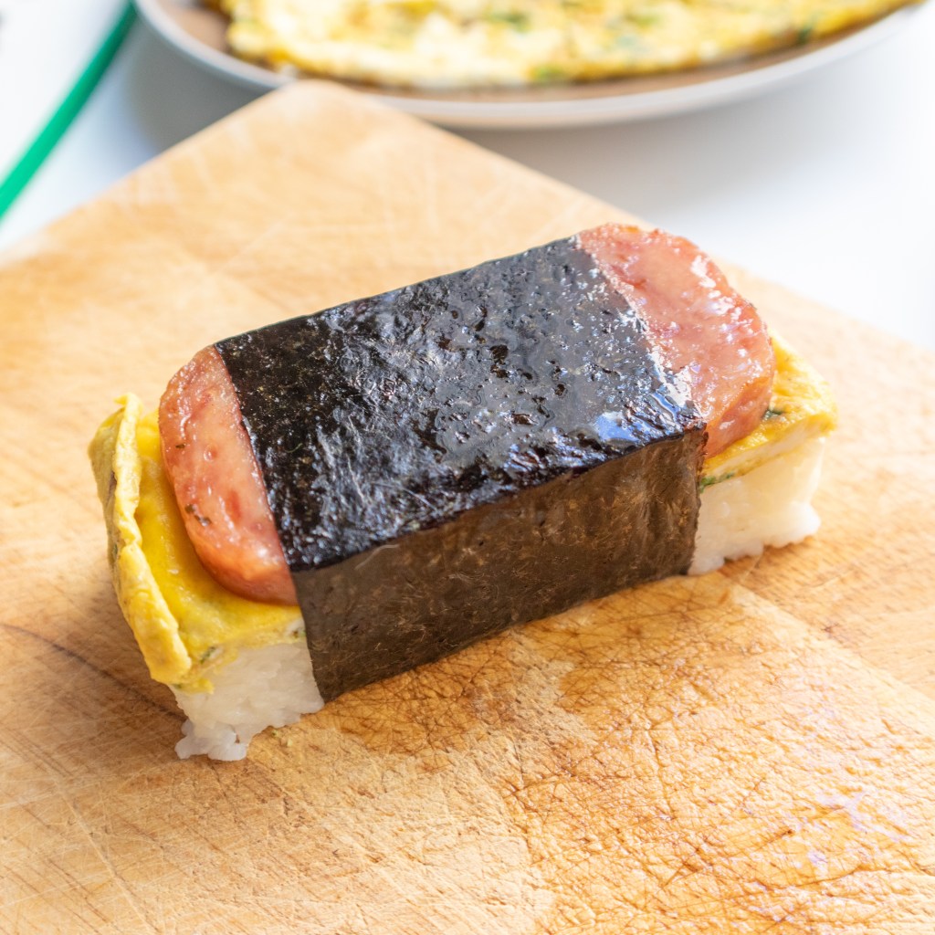 Hawaiian Spam and Egg Musubi