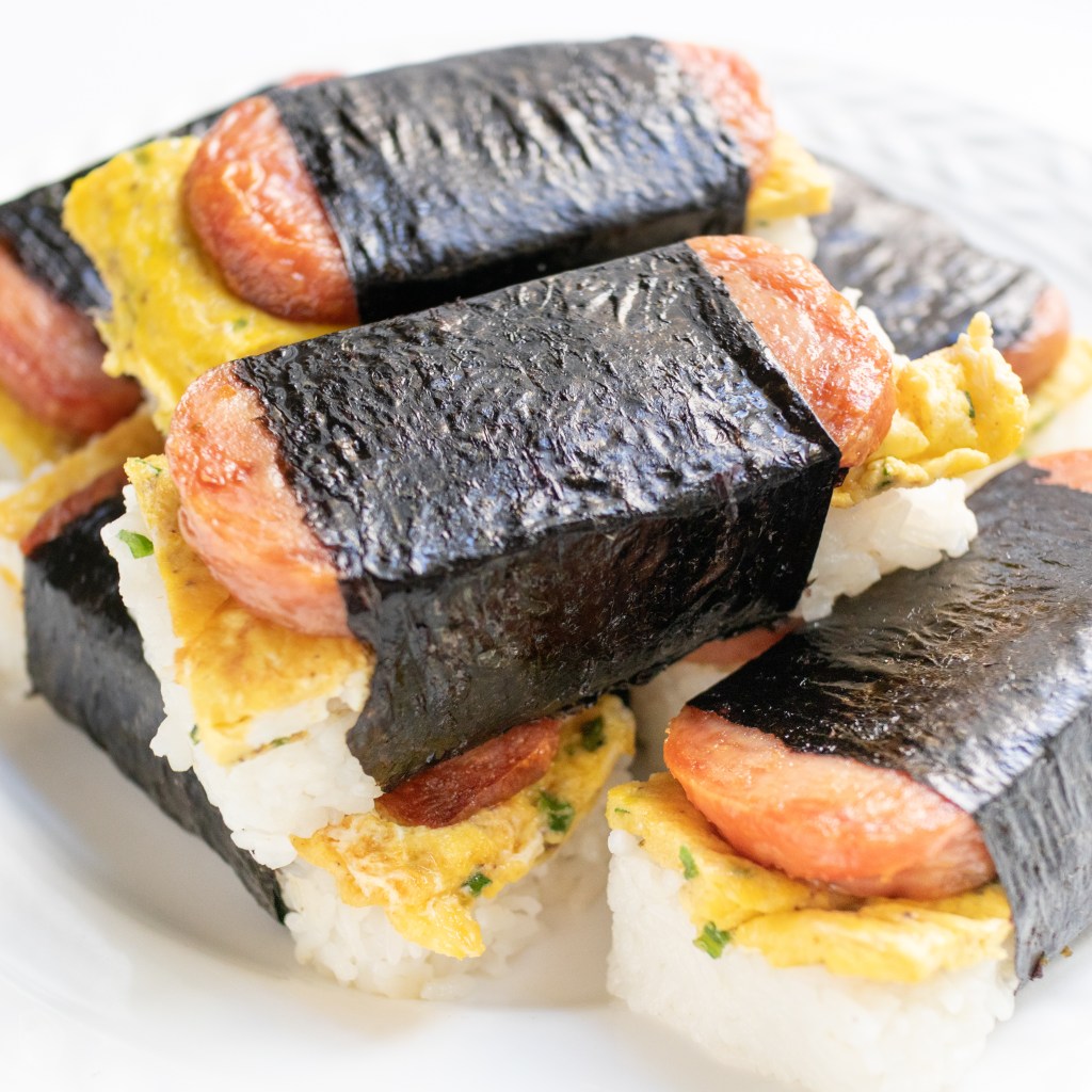 Hawaiian Spam and Egg Musubi