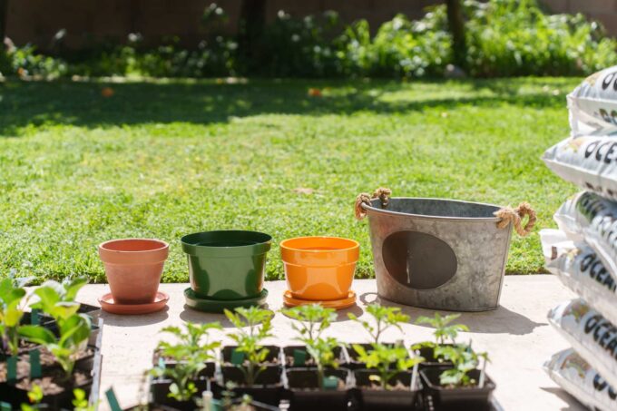 Containers made of different materials