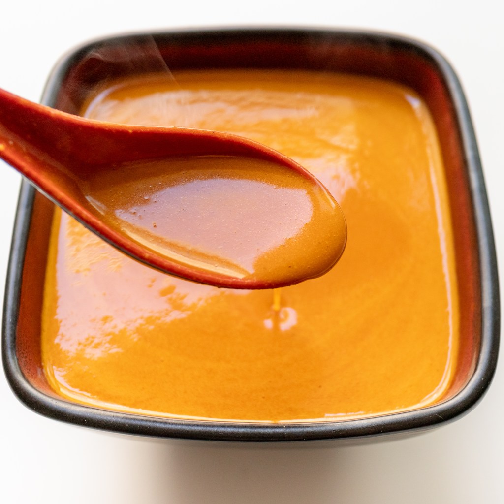 How to make Brodard's famous orange sauce for Vietnamese sausage spring rolls (nem nuong)