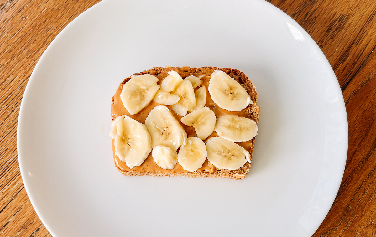 Peanut butter banana toast