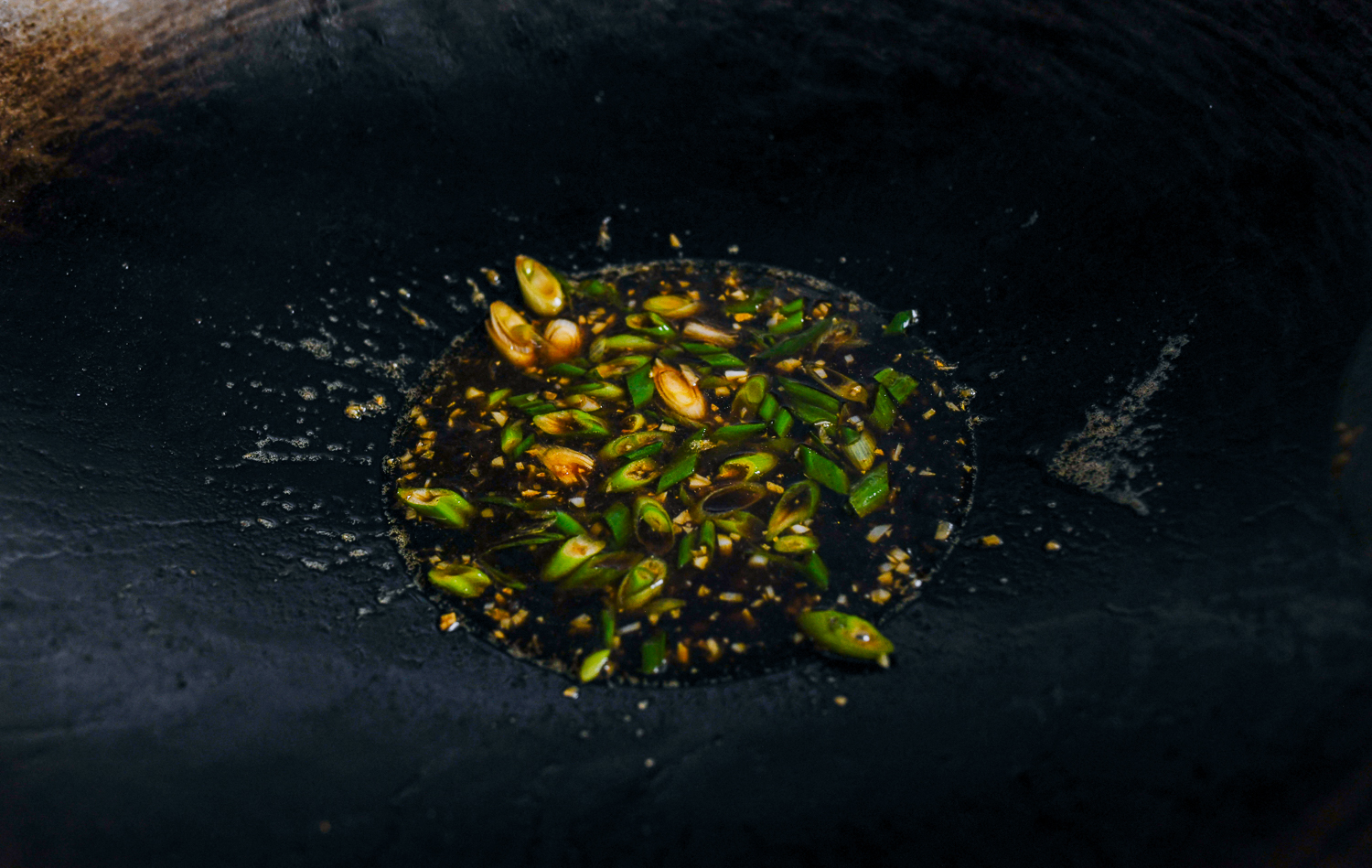 Making sauce for trout