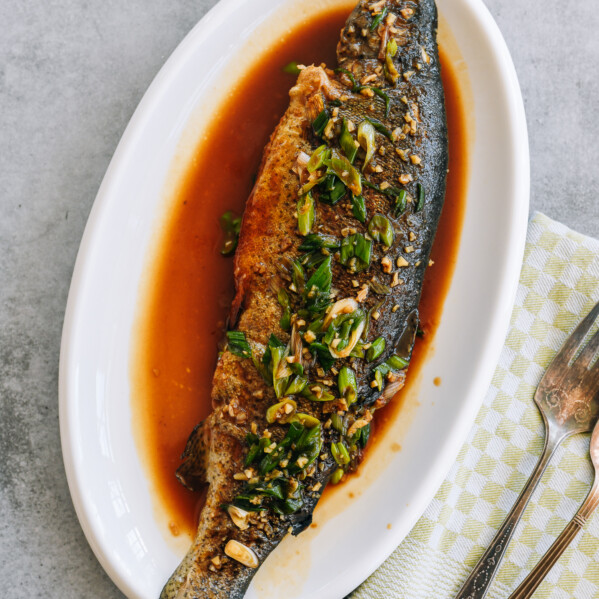 How to cook trout with soy garlic butter