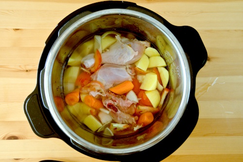 Place all the ingredients in the cooker
