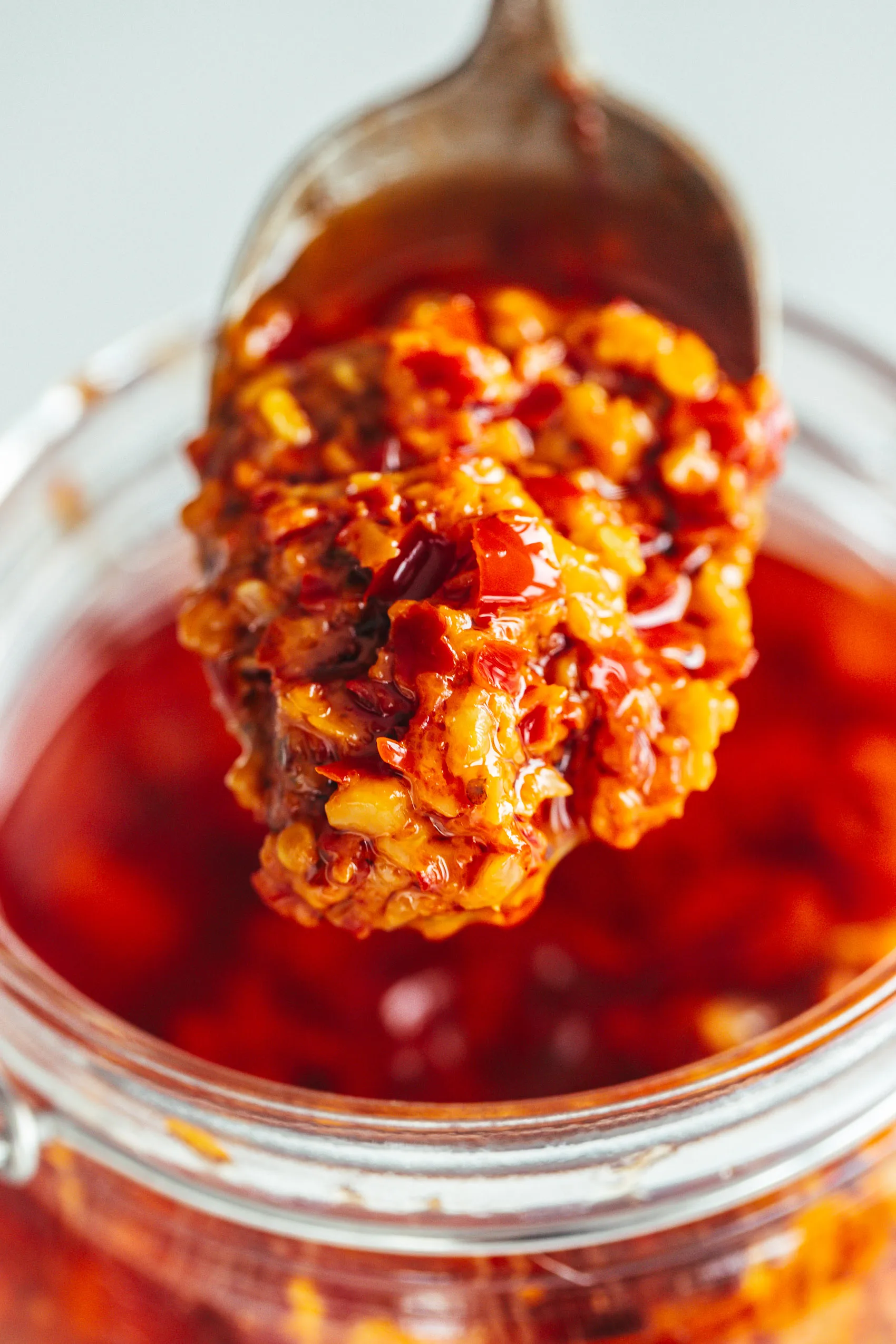 Chinese garlic chili sauce and steamed oyster