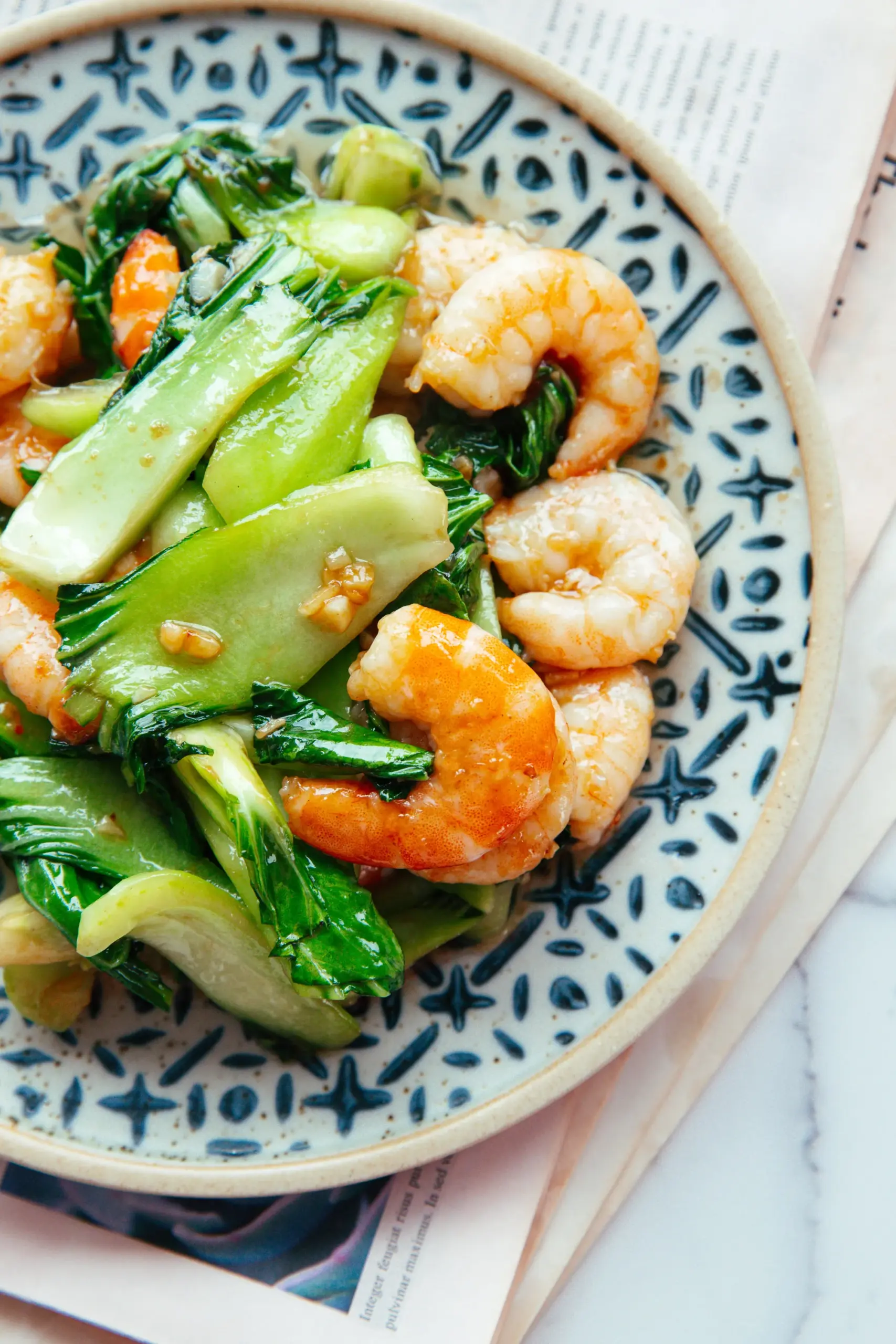 Sichuan-Style Shrimp and Bok Choy Stir-Fry